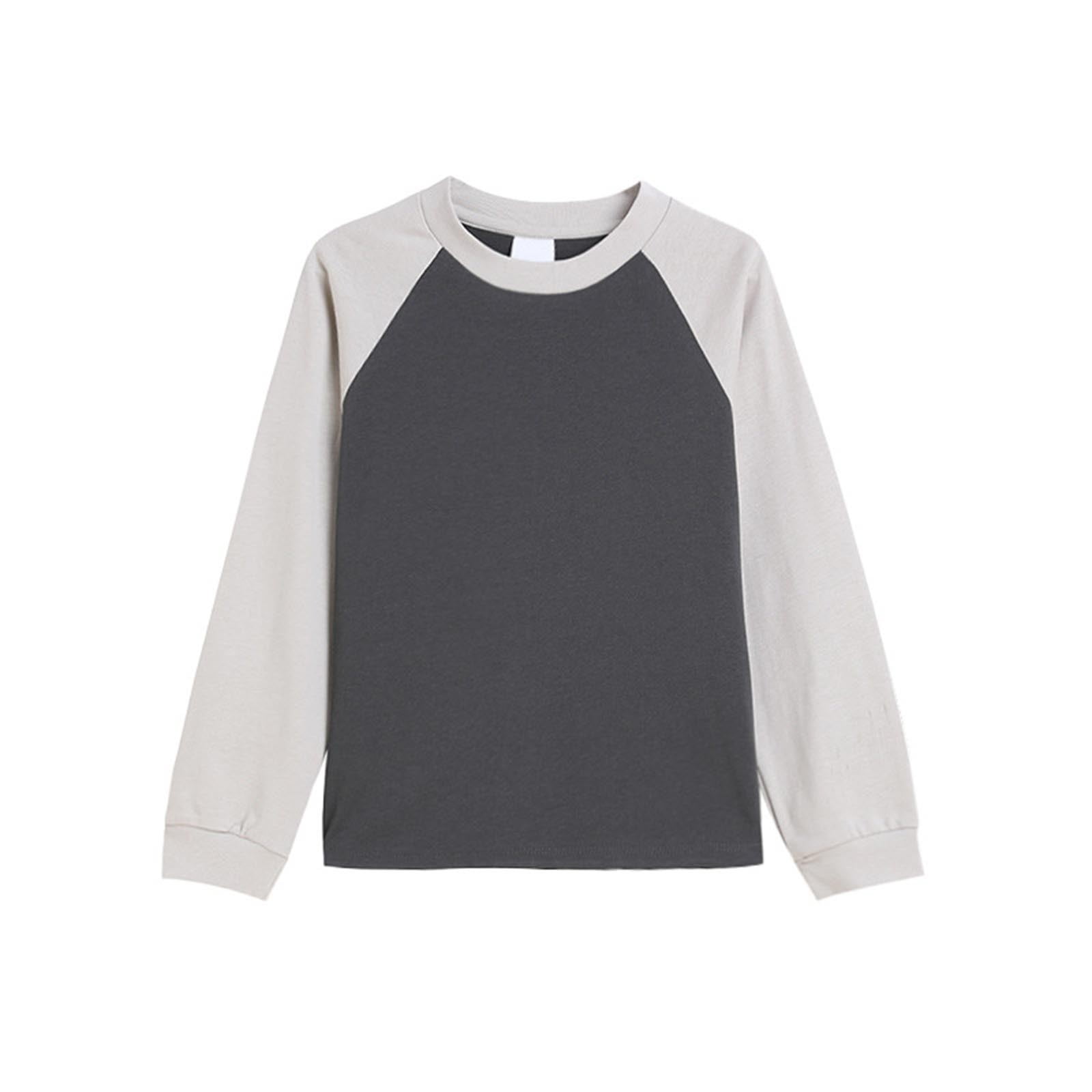 Sous-pull enfant en coton uni - blanc, Garçon