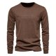thumbnail image 1 of Camiseta de manga larga de algodón 100% para hombre, camisetas informales con estampado de letras de Color sólido para hombre, nuevas camisetas de primavera, ropa para hombre, 1 of 5