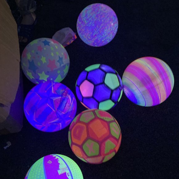 Glowing Balls High Elasticity Toddler Gift Battery-free High Bright Playground Balls for Kids