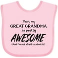 thumbnail image 3 of Inktastic Yeah My Great Grandma is Pretty Awesome Boys or Girls Baby Bib, 3 of 4