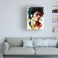 thumbnail image 3 of Canvas Wall Art - Sasha 'Music Man I' Wall Art for Living Room, Bedroom, or Office Décor by Trademark Fine Art - 24 x 32 Inches, 3 of 4