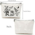 thumbnail image 2 of Black Mushroom Canvas Makeup Bags Cosmetic Bag Multipurpose Case Iron on Transfer Metal Zipper Sublimation Blanks Gothic Bag Purse Pouches Travel Toiletry Bag for DIY 10x7Inch DIYDIY, 2 of 9