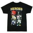 thumbnail image 3 of DC X Sonic The Hedgehog Men's T-Shirt Heroes Comic Book Panel Distressed Graphic Print Tee, 3 of 5