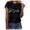 Black, variant on Fesfesfes Womans Shirts Valentine's Day Fashion Woman Causal Round-Neck Printing Blouse Short Sleeve T-Shirt Tops Tops for Women 4(S)