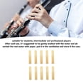 thumbnail image 4 of Cañas Para Clarinete, Luz Suavizante De Sonido Transparente, Repuestos Portátiles Para Estudiantes, Clarinete Bb Intermedio, 10 Piezas, 4 of 7