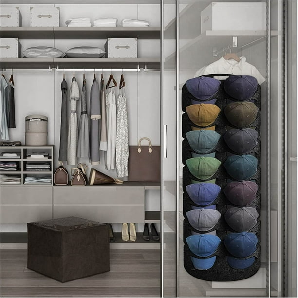 Hat Rack for Baseball Caps,Hat Organizer Hanging,Over The Door Hat