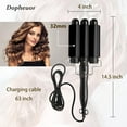 thumbnail image 4 of Hair Curling Wand Crimper Instant Heating Adjustable Hair Curler with 2 Temperature Control, 4 of 11