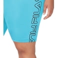 thumbnail image 3 of Fila Women's Logo Bike Shorts Blue Size 2X, 3 of 3