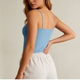 thumbnail image 6 of Gunia Built In Bra Spaghetti Strap Women'S Tank Top Suspender Vest Yoga Underwear Womens Camisole Tank Tops Blue, 6 of 6