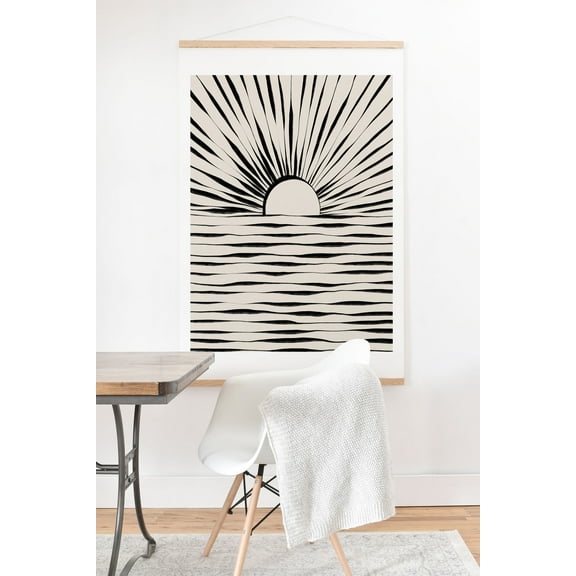 Society6 Alisa Galitsyna Minimal Sunrise Sunset Art Print & Hanger 8" x 10"