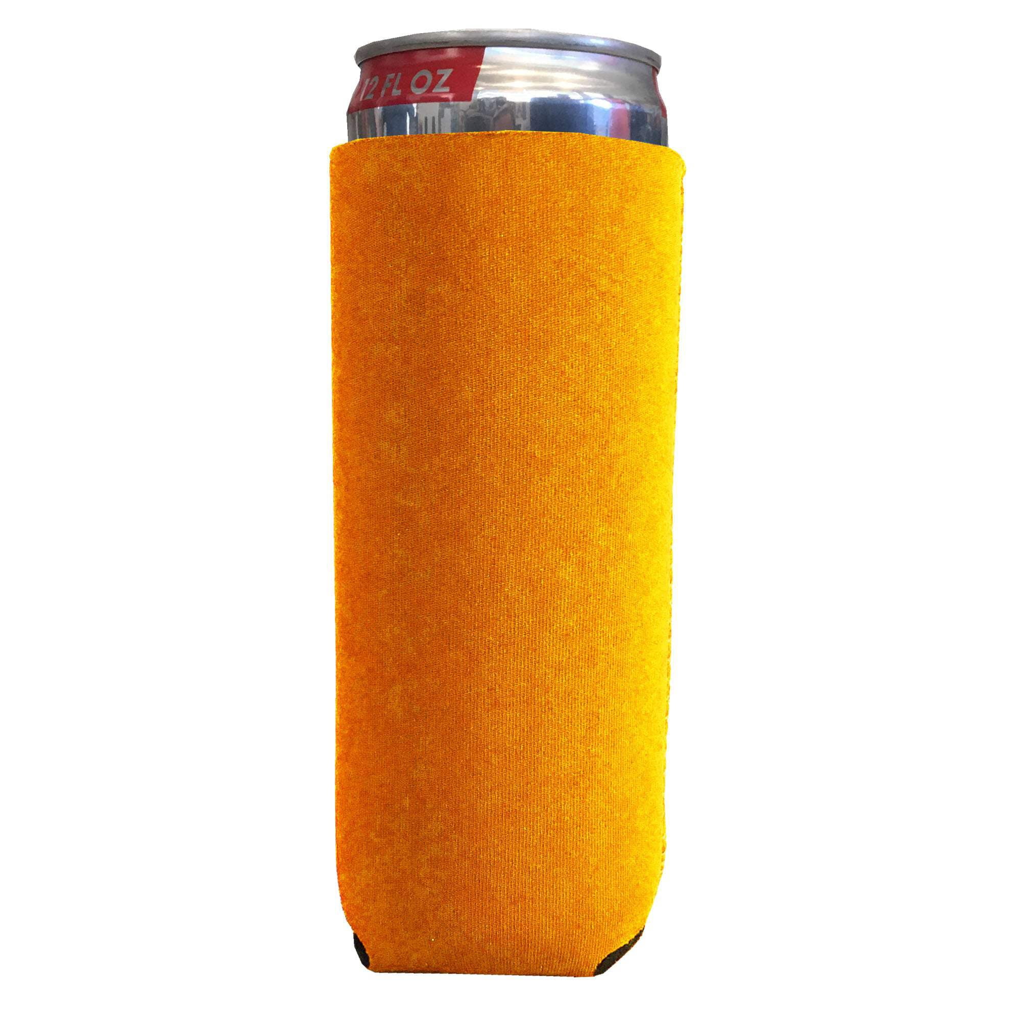 Big Ol' Neoprene 12 Ounce Slim Can Cooler 12 Pack Orange
