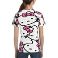 thumbnail image 2 of Boys Girls Hello Kitty Shirt Graphic T-Shirt Crewneck Short Sleeve 3d Colorful Tops Tees, 2 of 6