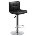 thumbnail image 5 of Topbuy Square Modern Bar Stool PU Leather Adjustable Swivel Barstools Set of 2, 5 of 7