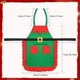 thumbnail image 3 of HJQEQVD Christmas Apron Adjustable Kitchen Cooking Aprons BBQ Bib Funny Chef Apron for Women Xmas Elf Apron for Christmas Party for Teens and Adults, 3 of 6