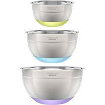 Cuisinart 3-Piece Stainless Steel Mixing Bowls with Nonslip Base, 1.5qt, 3qt & 5qt