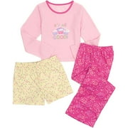 Girl Connection - Girl's Cupcake Three-Piece Pajama Set