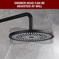 thumbnail image 6 of sumerain Matte Black Rain Shower System with 3 Modes Handheld Spray, Rough-in Valve and Shower Trim Kit Included, 6 of 11