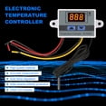 thumbnail image 4 of eccomum Electronic Temperature Controller LED Display Thermostat Module Temperature Temp Control Module Switch with Waterproof NTC Probe -50~110 ℃ for Refrigerator 110~ 1500W, 4 of 7