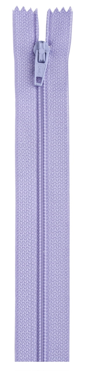 (2 pack) Coats & Clark Polyester 14" All Purpose Lilac Sewing Zipper, 1 Each