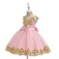 thumbnail image 3 of Godom Little Girls Dress Sleeveless Summer Dress Bowknot Strap Sundress Tween Kid Off Shoulder Dresses, 3 of 5