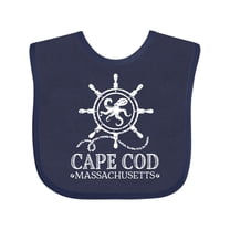 Inktastic Cape Cod Massachusetts Nautical Boys or Girls Baby Bib