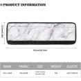 thumbnail image 2 of NETILGEN Refrigerator Door Handle Covers Pack of 2, Kitchen Appliance Armrest Decoration Mat Non-Slip for Fridge Dishwashers Microwave Home Kitchen Decoration, White Marble Print, 2 of 7