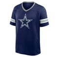 thumbnail image 2 of Men's Fanatics Navy Dallas Cowboys Hometown Premium Hashmark V-Neck T-Shirt, 2 of 3