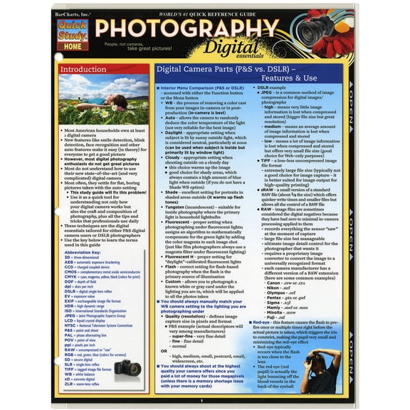 BarCharts- Inc. 9781423205456 Photography- Digital Essentials