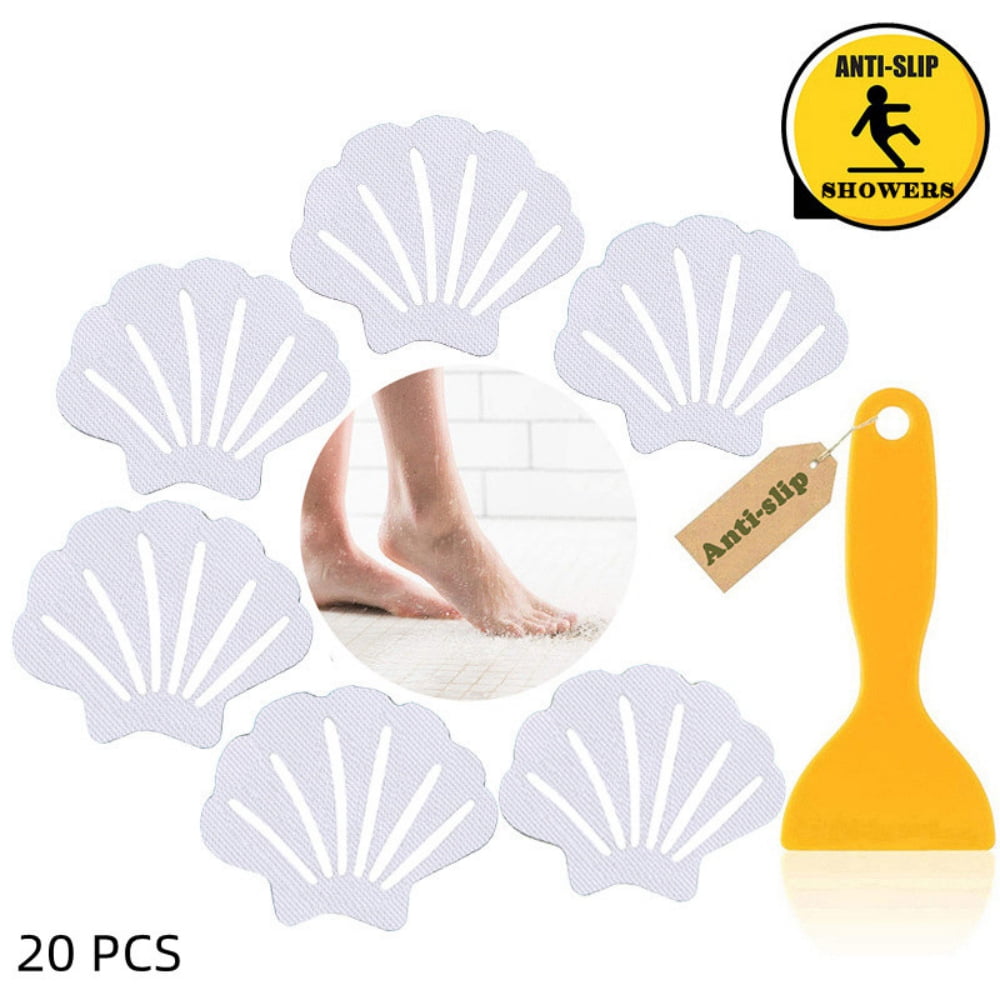 Anti Slip Stickers, 20 Pieces NonSlip Bathtub Sticker Shell Shape