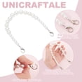 thumbnail image 4 of 2Pcs Pearl Purse Chain 32cm Pearl Bead Short Shoulder Strap with Lobster Clasps Replacement Decorative Short Bag Handle Purse Making Accessories for Purse Clutch Decoration, 4 of 6