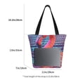 thumbnail image 2 of Bingfone Digital Flamingo Vibrant Art Women Shoulder Tote Bags Casual Bag Ladies Shopping Handbag, 2 of 6