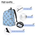 thumbnail image 5 of Ratiio French Bulldog Puppy Print Canvas Backpack for Women & Men Retro Aesthetic Rucksack Basic Backpack for High School/College Students Travel Laptop Bag, 5 of 5