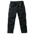 thumbnail image 1 of Pantalones largos para hombre, bolsillos laterales, pies pequeños, ajustados, largos, para hombre, 1 of 7