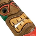 thumbnail image 5 of Zeckos 20 inch Wood Multicolor Tiki Mask Wall Hanging Set of 5 TM2HDWT-SET5, 5 of 6