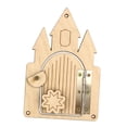 thumbnail image 1 of Tablero de actividades Montessori para niños, Material artesanal, juguetes de viaje de madera, juguetes sensoriales portátiles, juguetes educativos pa Castillo, 1 of 9