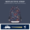 thumbnail image 5 of FORMRS Unisex School Backpack 17" Student Travel Bag with Laptop Compartment, Purple Dragon Scales Pattern, 5 of 7
