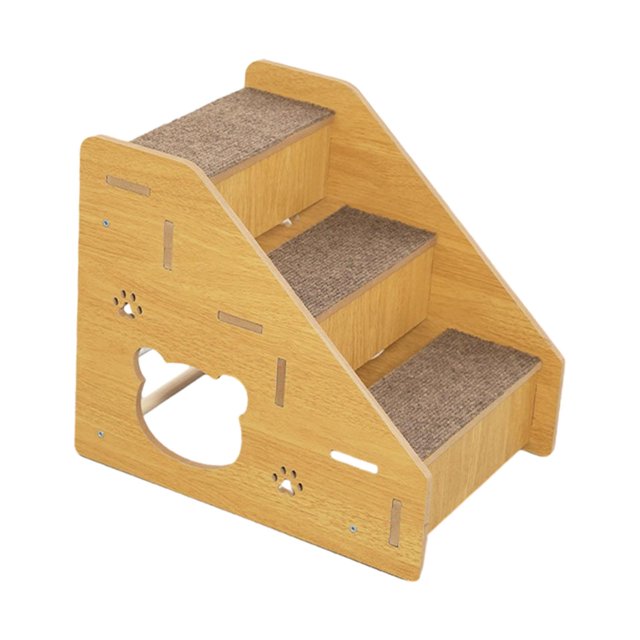 S SERENABLE Pet Dog Stair Ladder Puppy Essential for Cars Kitten Small and Older Animals 3 Step