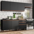 thumbnail image 1 of Cocina Integral Completa Modular Madesa Reims 250cm Negro 03, 1 of 10