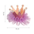 thumbnail image 5 of SPRING PARK Pet Cat Dog Crown Decor Delicate Hat Anti-fall Headgear for Small Animals Puppy Costume Hairpin Decor, 5 of 7