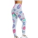 thumbnail image 4 of Gibobby Leggings Afelpados Para Mujer Pantalones Yoga cintura alta con estampado huevos para el día Pascua para mujer, mallas compresión, mallas cintura alta para correr y Fitness（Aqua， XL), 4 of 5