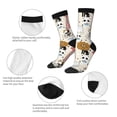 thumbnail image 6 of Goofa Hand Drawn Animals Printed Men's Crew Socks, Soft Durable Breathable Moisture-Wicking with Odor Control Cotton socks, 6 of 9