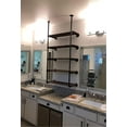 thumbnail image 6 of 2Pcs 5Tier DIY Open Bookshelf Industrial Wall Mount Iron Pipe Ceiling Hung Shelf  Storage for Kitchen, 6 of 7