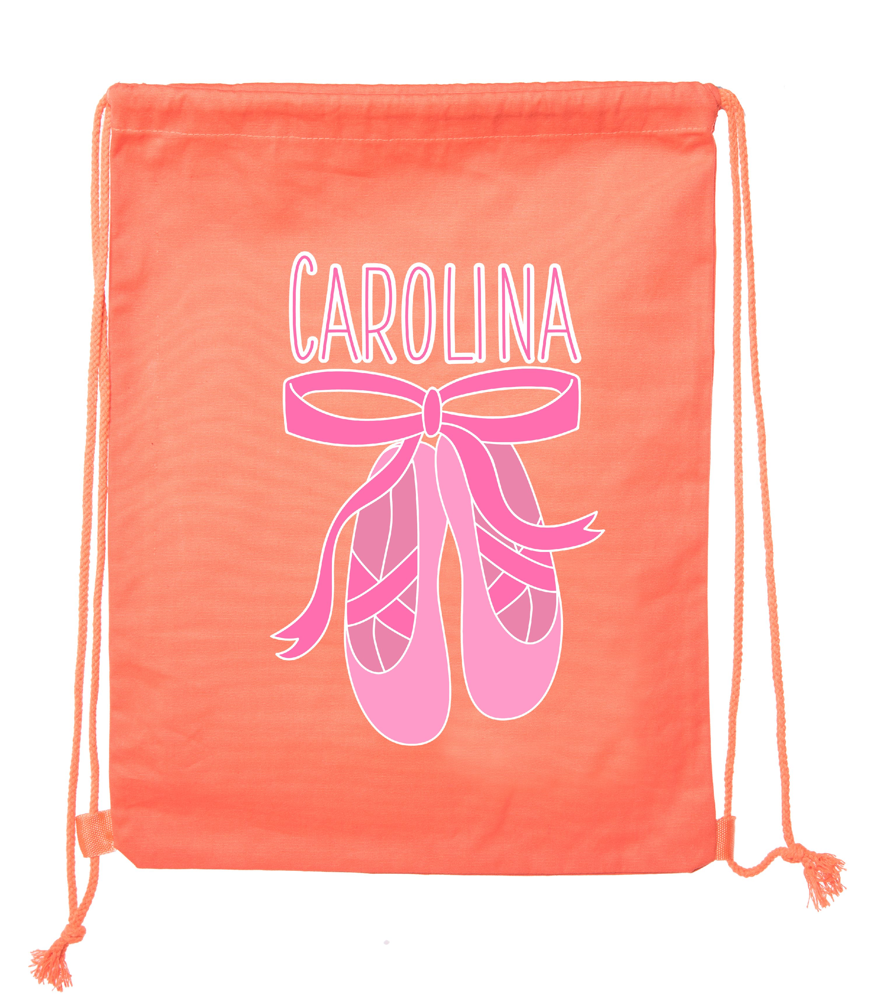 Personalized Dance Bags, Ballet Drawstring Backpack, Dance Backpacks for Girls - image 2 of 2