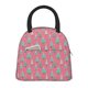 thumbnail image 1 of Fotbe Pastel Christmas Trees on Pink Bolsa de Almuerzo con Estampado, Lonchera Aislada, Contenedor de Comida Reutilizable Tipo Cooler a Prueba de Fugas, 1 of 6