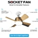 thumbnail image 2 of Ventilador de Techo Bell + Howell Bronce con Luces LED y Control Remoto, 2 of 7