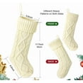 thumbnail image 4 of Eoozwa 2 Packs Knitted Christmas Stockings with Embroidered Reindeer Design Large 18 Inch Holiday Decor for Fireplace Mantel Festive Xmas Sock Gift Bag Family Celebration, 4 of 5