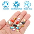 thumbnail image 5 of Uxcell 10x5mm Acrylic Flat Back Navette Horse Eye Crystal Gems, Blue 300Pcs, 5 of 6