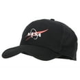 thumbnail image 2 of NASA Logo Symbol Heat Transfer Solid Cotton Twill Pro Style Cap - Black OSFM, 2 of 5