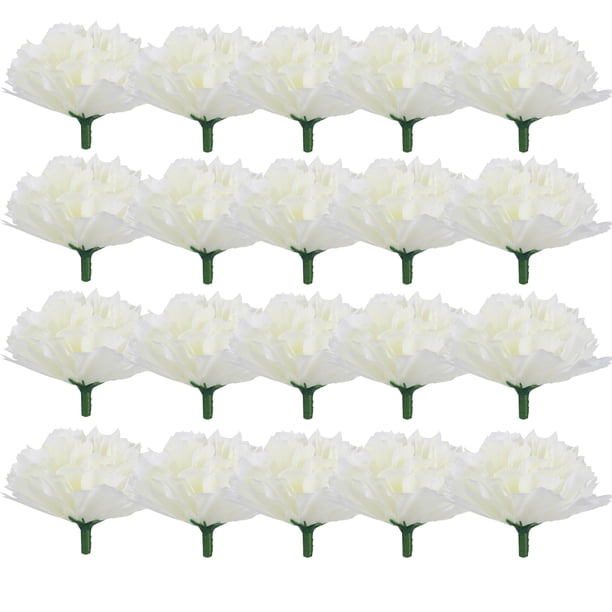 20 unids Simulación DIY CARNACION Decoración Día de la madre Regalo de flores Flores artificiales
