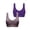 Purple1, variant on 3pc Sports Bras for Women Push up Wireless Stretchy High Support Workout Athletic Wide Strap Bra Bralette